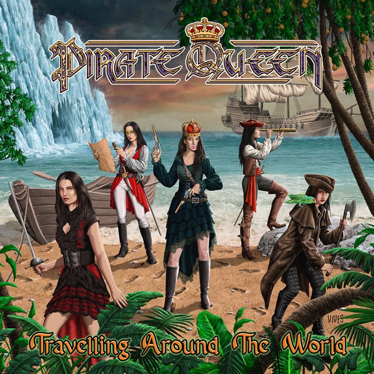Pirate Queen – Travelling Around the World vinyl record cover
