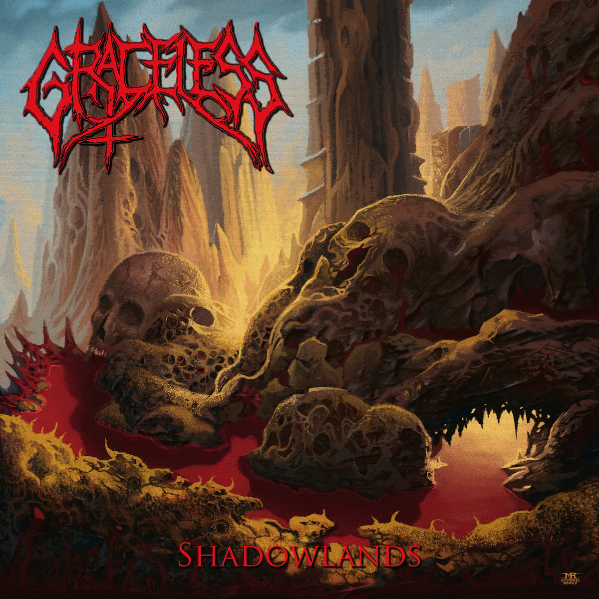 Graceless – Shadowlands - Yellow vinyl record cover