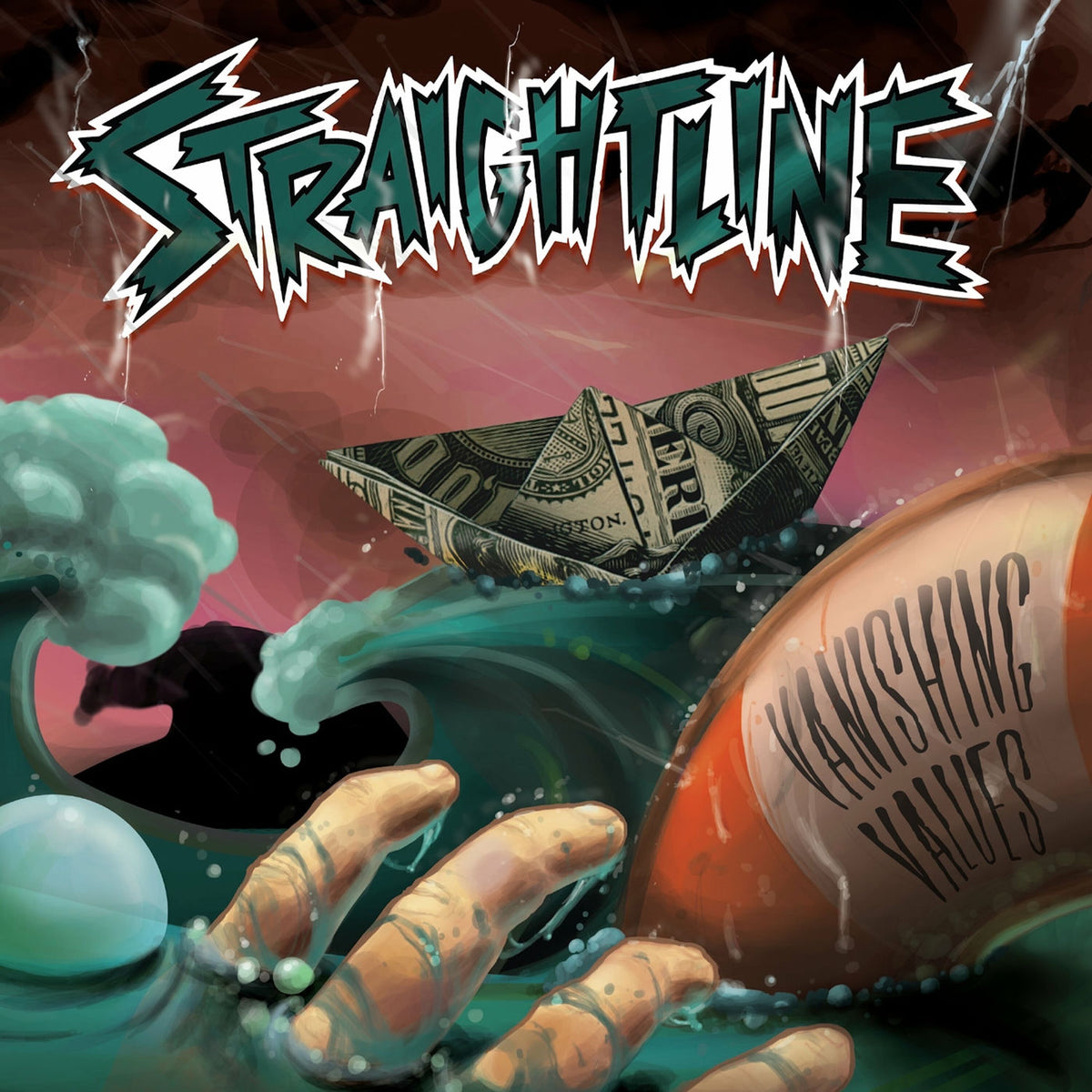 Straightline – Vanishing Values vinyl record cover
