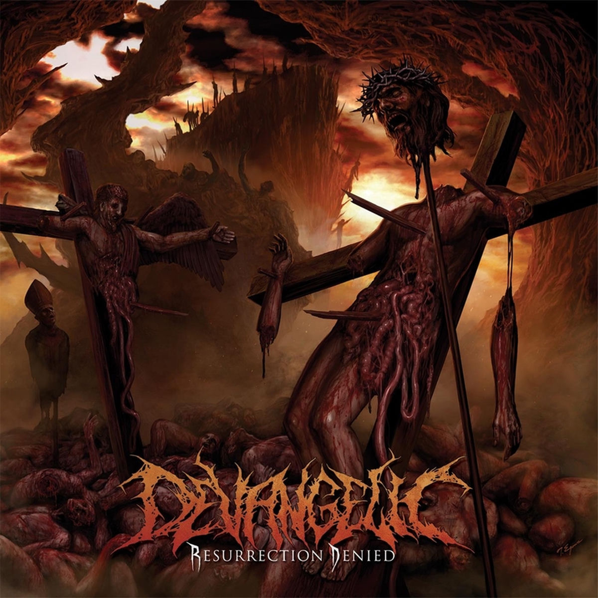 Devangelic – Resurrection Denied vinyl record cover