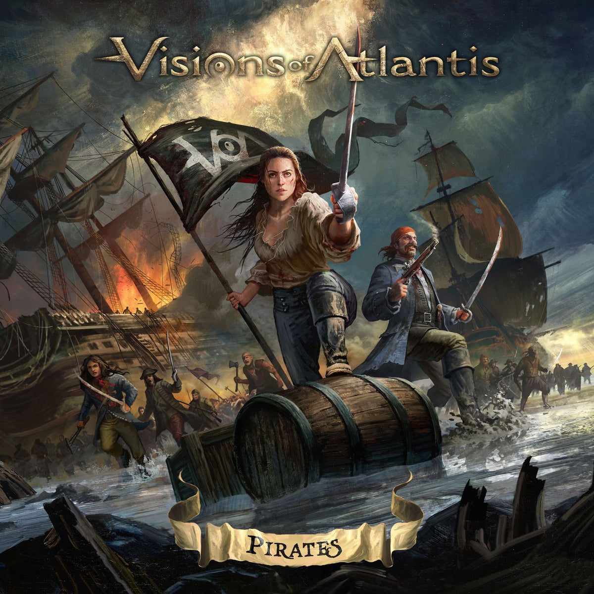 Visions of Atlantis – Pirates vinyl record cover