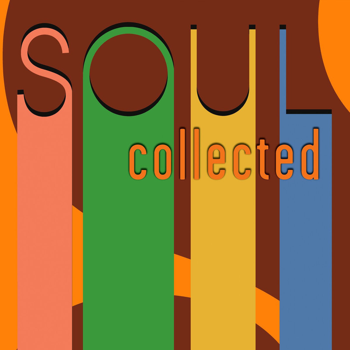 Various Artists – Soul Collected (Limited Edition, 180 Gram Vinyl, Colored Vinyl, Yellow, Orange) [Import] (2 Lp's) vinyl record cover