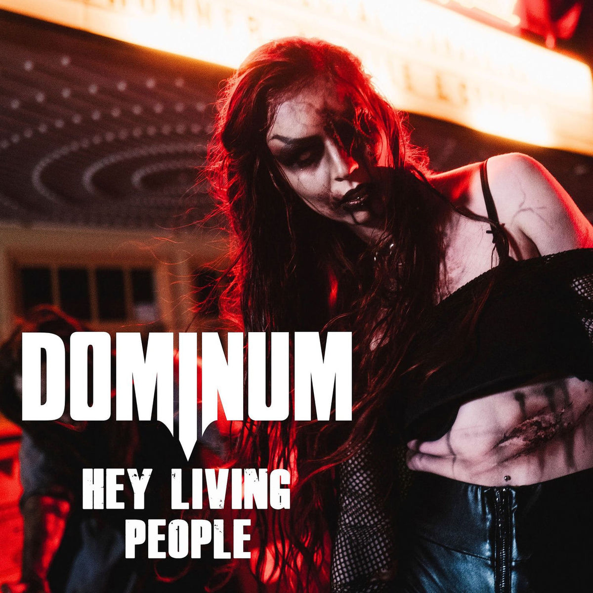 Dominum – Hey Living People vinyl record cover