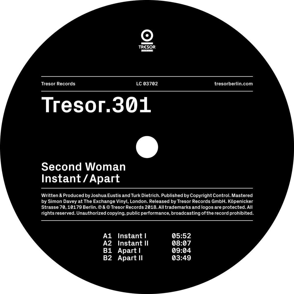 Second Woman – Instant / Apart vinyl cover