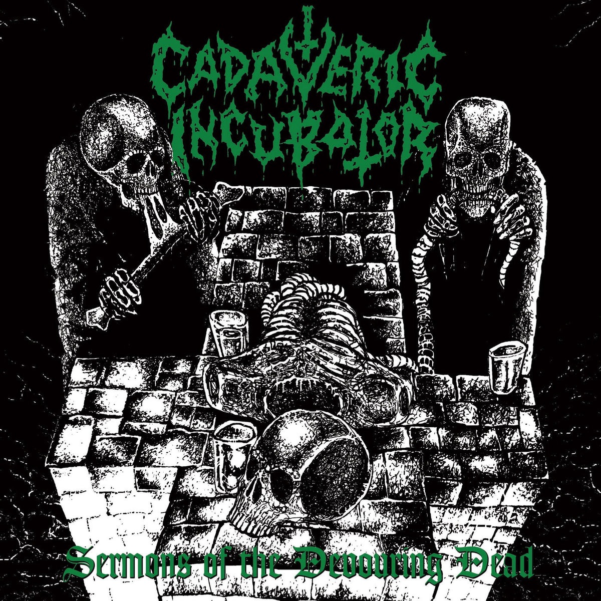 Cadaveric Incubator – Sermons Of The Devouring Dead vinyl record cover