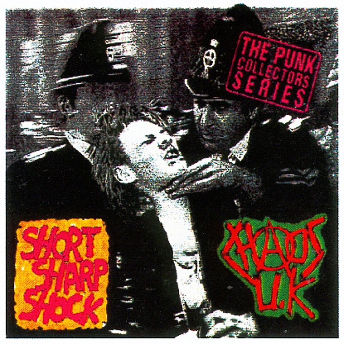 Chaos UK – Short Sharp Shock vinyl record cover