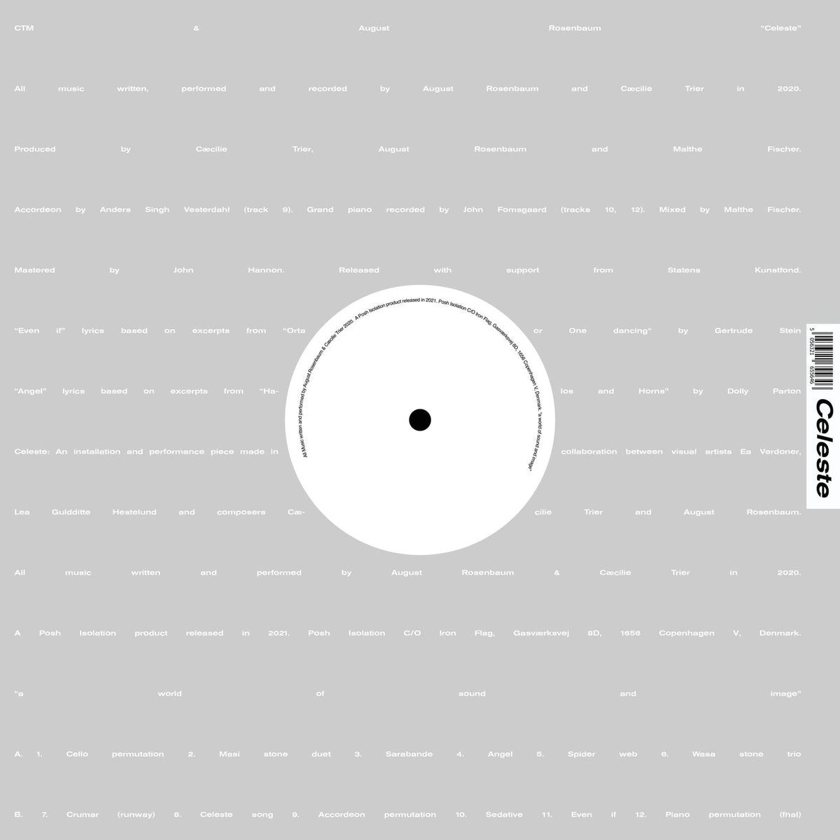 CTM – Celeste vinyl cover