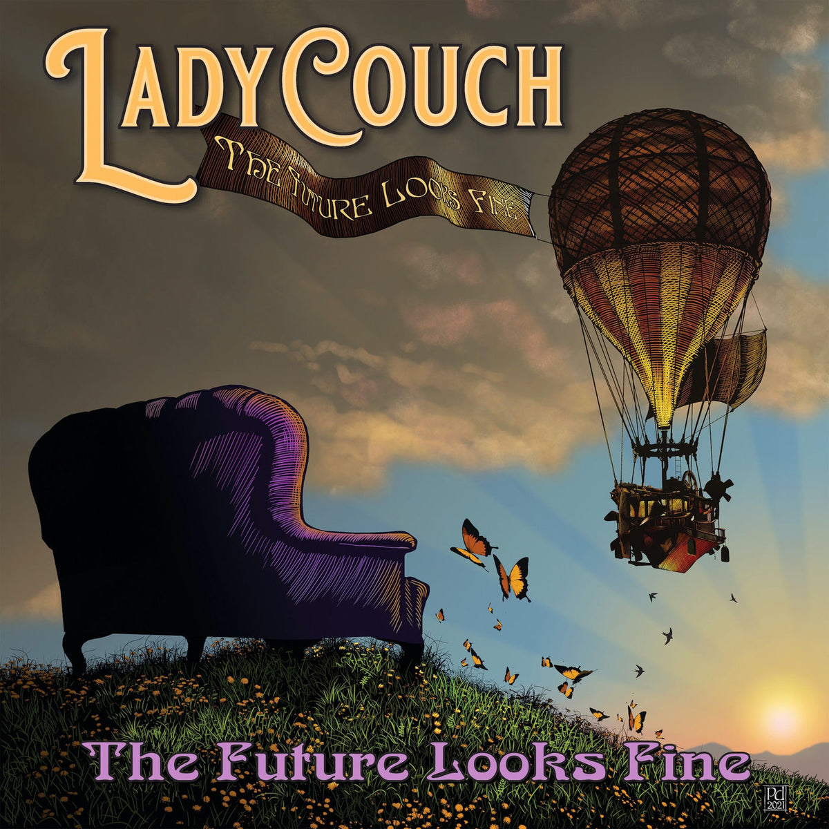 Ladycouch – Future Looks Fine vinyl record cover