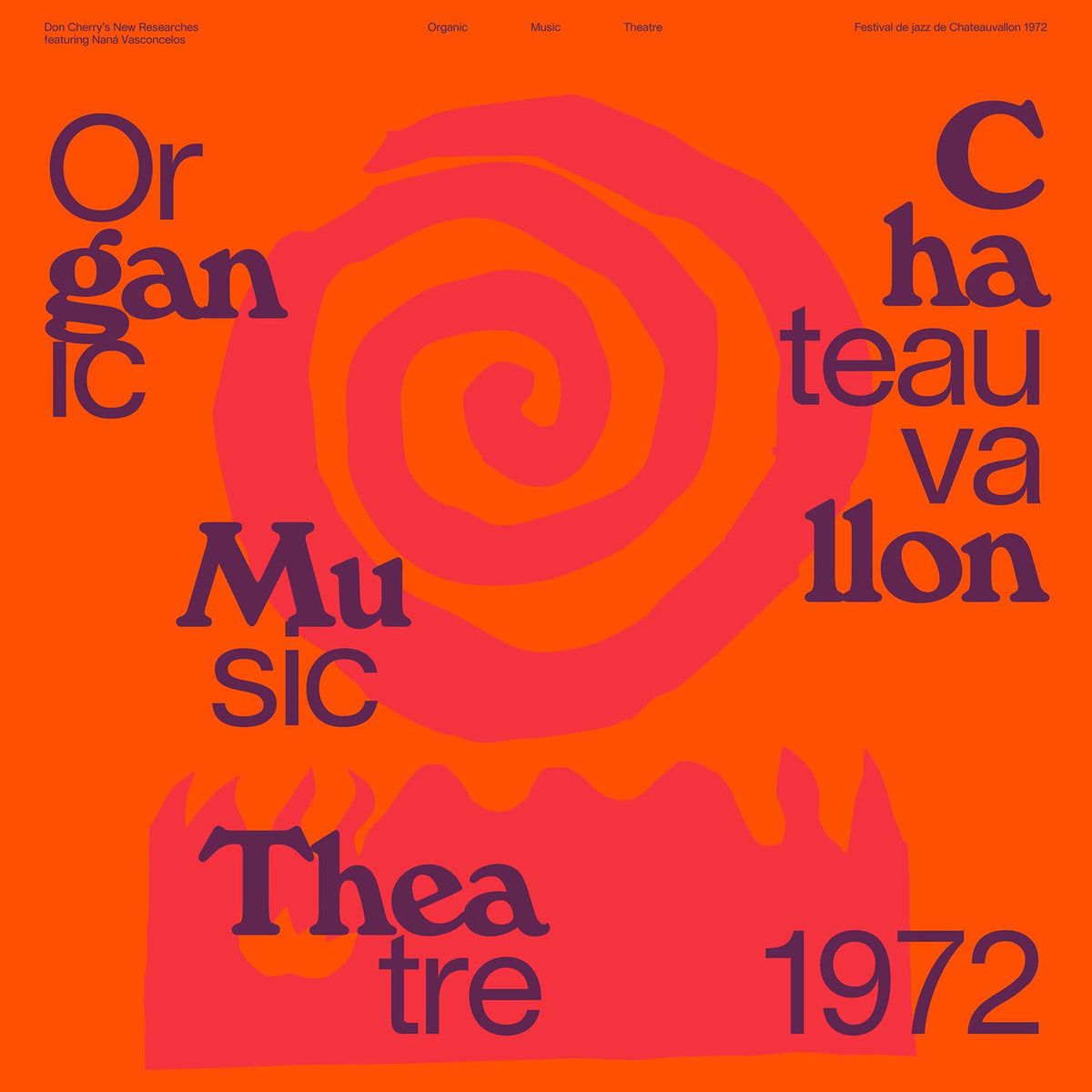 Don Cherry's New Researches – Organic Music Theatre: Festival de jazz de Chateauvallon 1972 vinyl cover