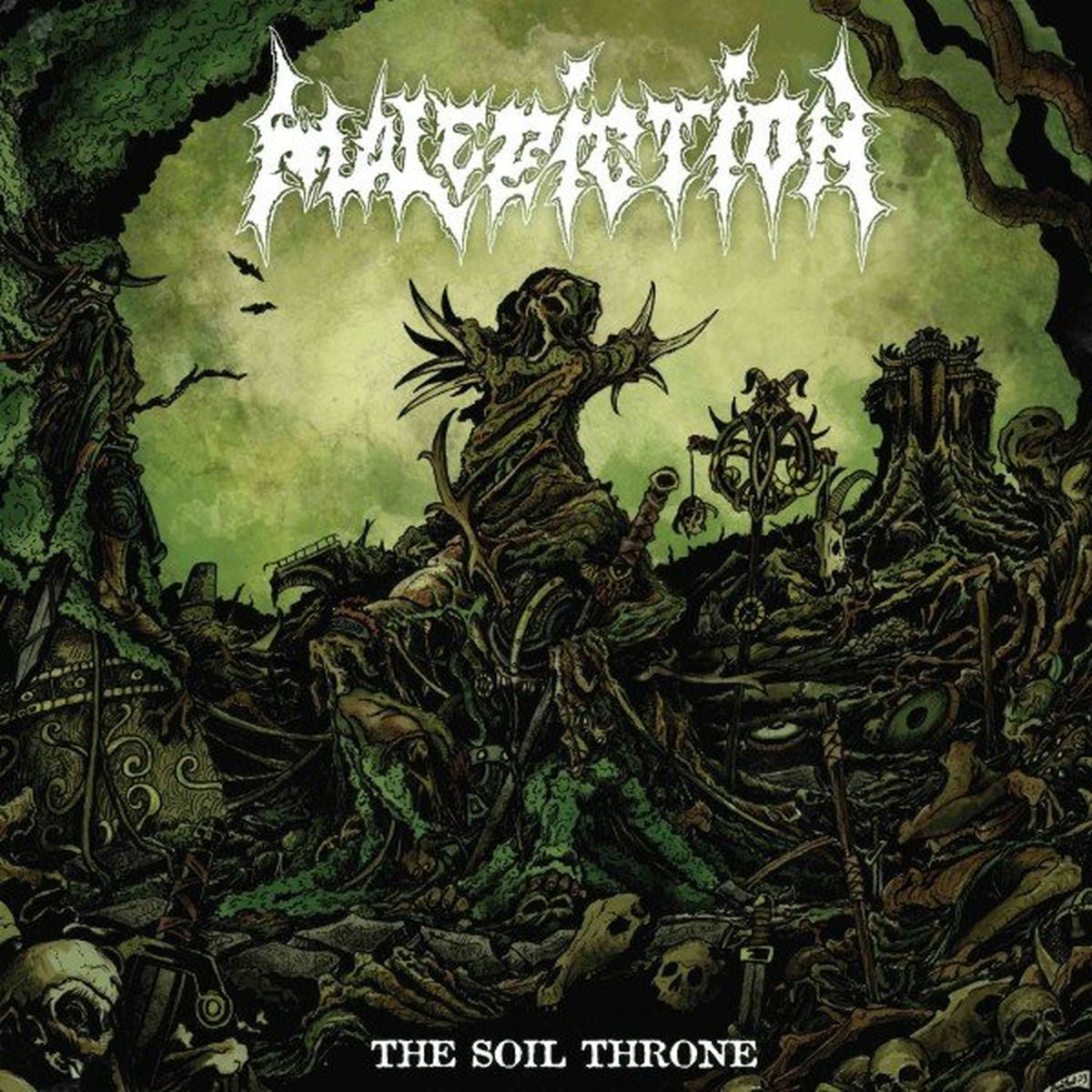Malediction – The Soil Throne vinyl record cover