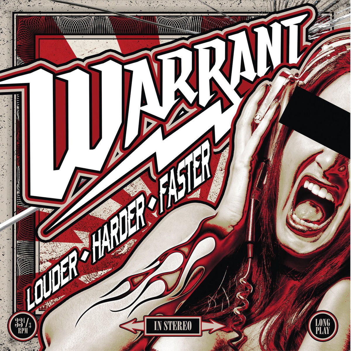 Warrant – Louder Harder.. -Ltd- vinyl record cover