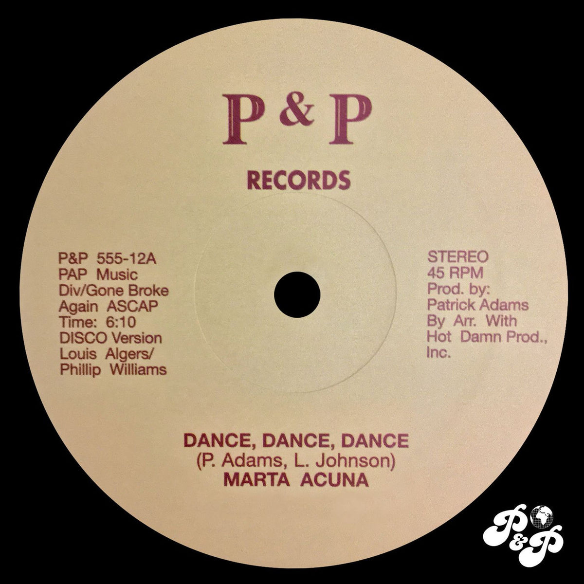 Marta Acuna – Dance, Dance, Dance vinyl cover