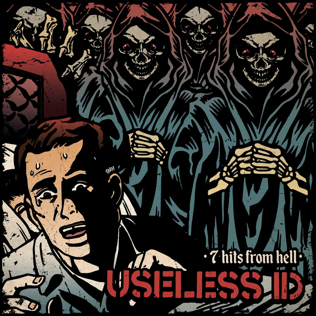 Useless ID – 7 Hits from Hell vinyl cover