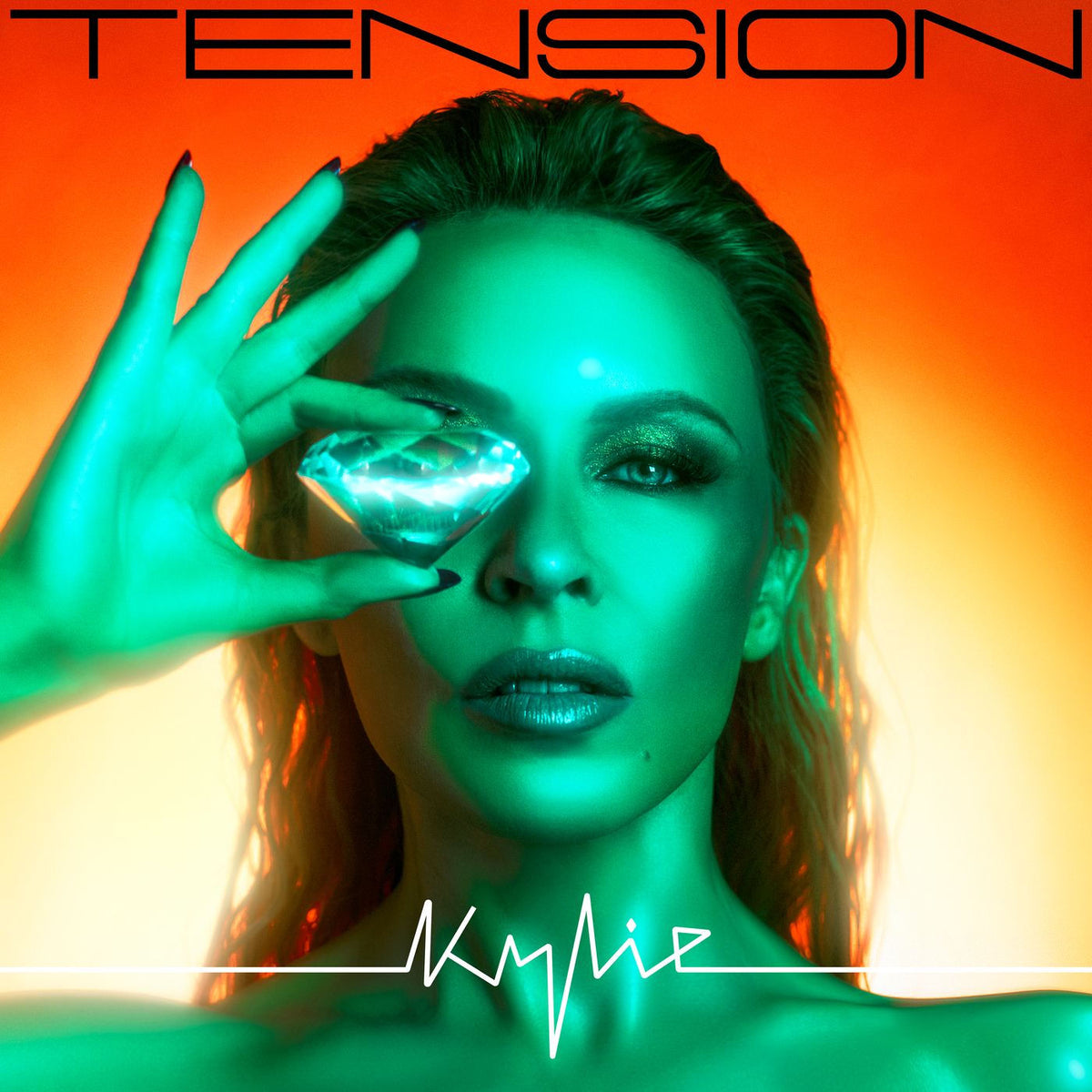 Kylie Minogue – Tension (Transparent Orange Vinyl) (Indies) vinyl record cover