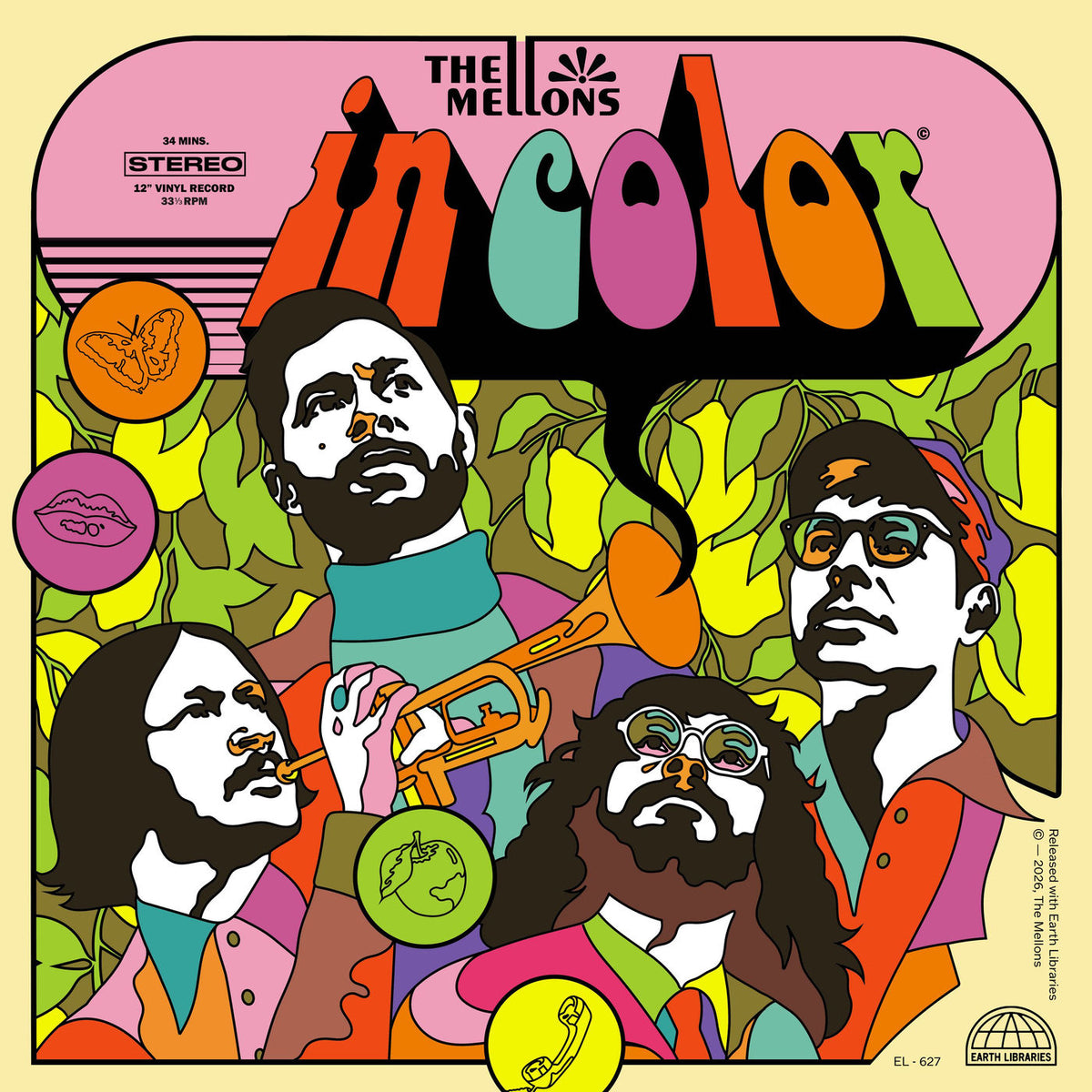 The Mellons – The Mellons in Color vinyl record cover