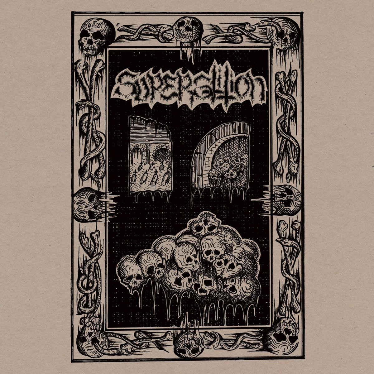 Superstition – Surging Throng of Evil's Might vinyl cover