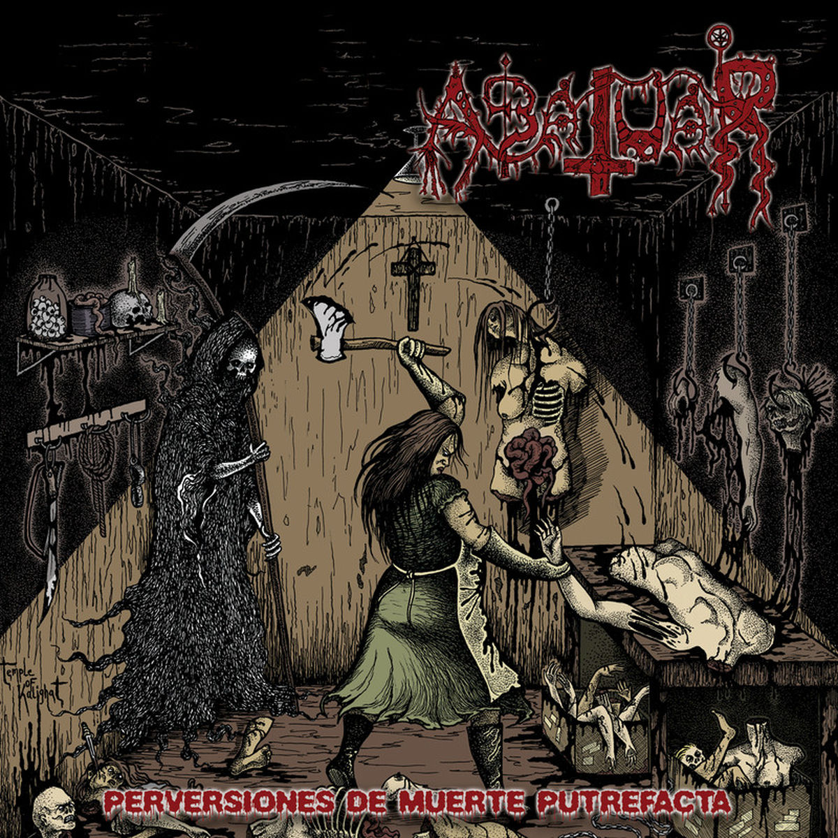 Abatuar – Perversiones De Muerte Putrefacta vinyl record cover