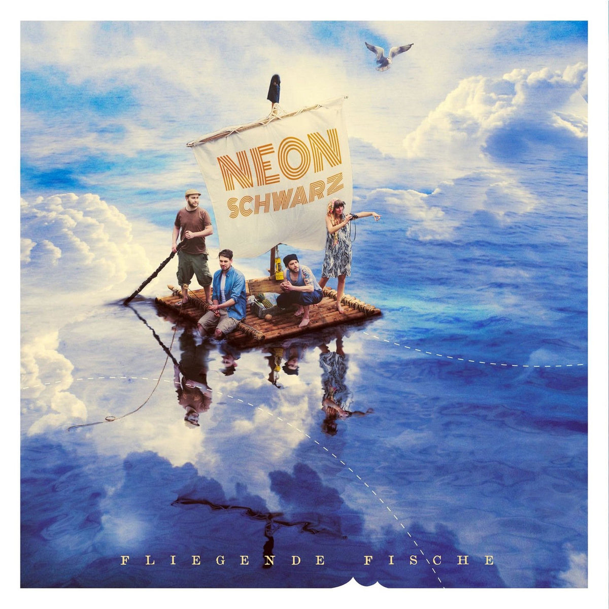 Neonschwarz – Fliegende Fische vinyl record cover