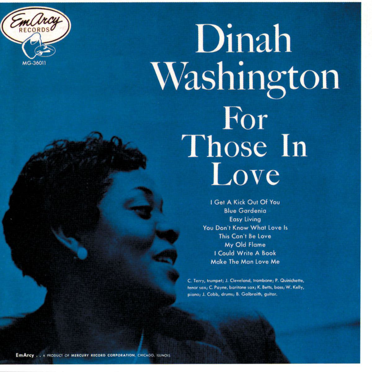 Dinah Washington – For Those In Love vinyl record cover