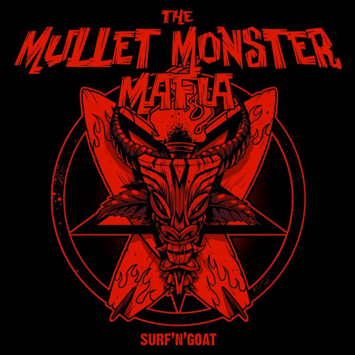 The Mullet Monster Mafia – Surf'n'goat vinyl cover