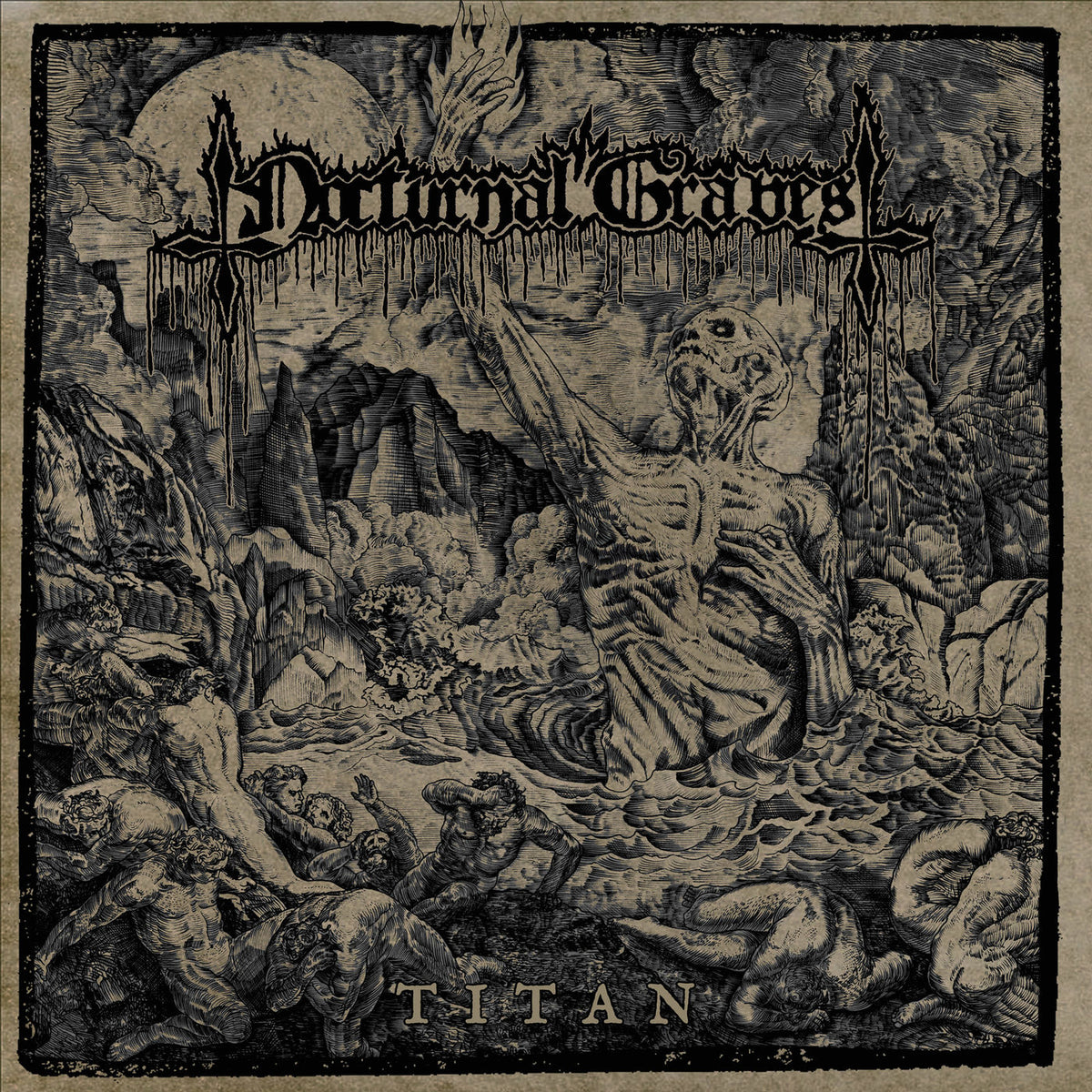 Nocturnal Graves – Titan (Coloured Vinyl) vinyl record cover