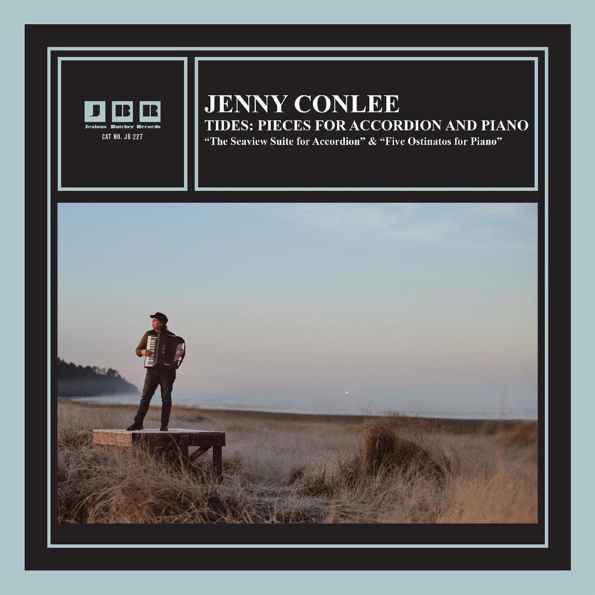 Jenny Conlee – Tides: Pieces For Accordion And Piano [LP] (SEA GLASS VINYL) vinyl record cover