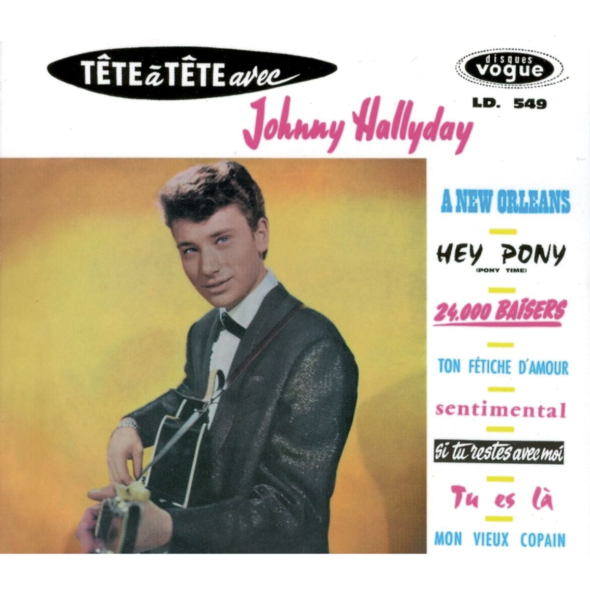Johnny Hallyday – Tete a Tete Avec Johnny Hallyday vinyl record cover