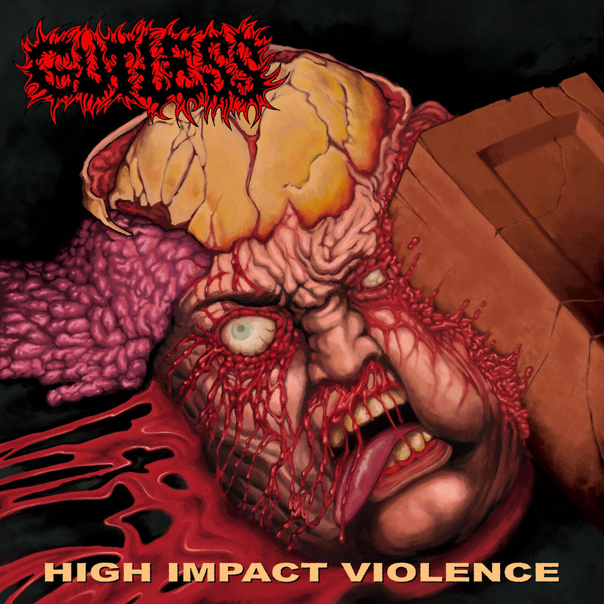 Gutless – High Impact Violence vinyl cover
