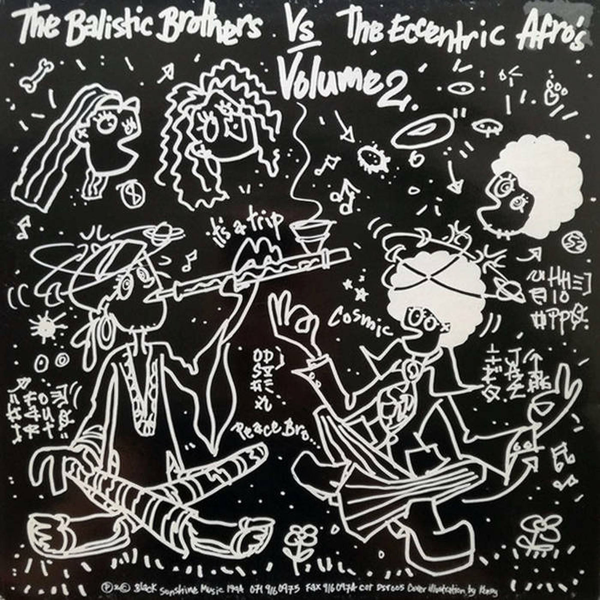 The Ballistic Brothers – The Ballistic Brothers Vs. The Eccentric Afros, Vol. 2 vinyl cover