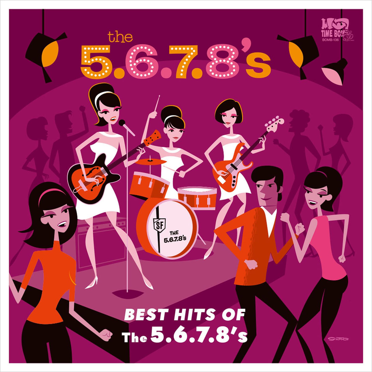The 5.6.7.8's – Best Hits of The 5.6.7.8's vinyl cover