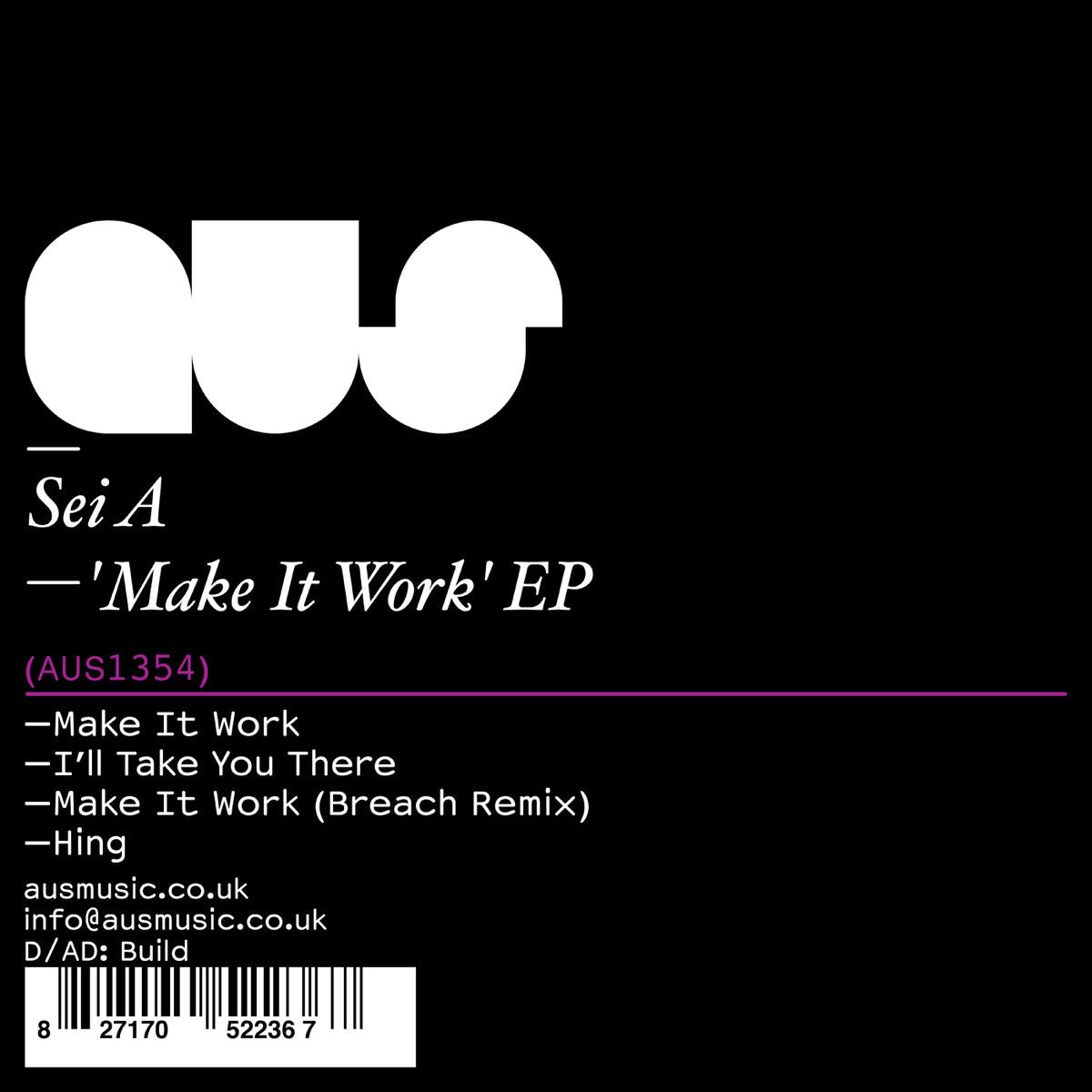 Sei A – Make It Work vinyl cover