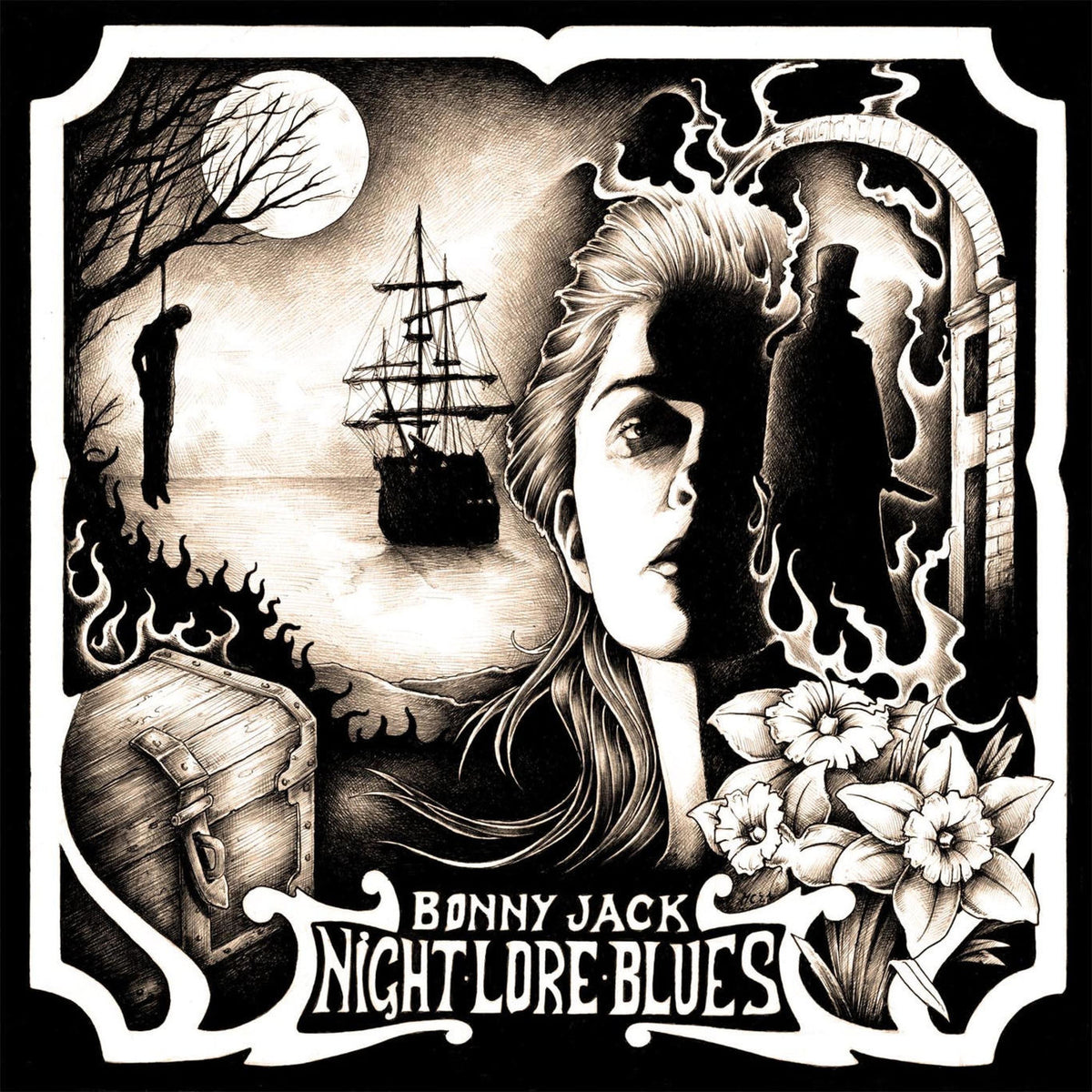 Bonny Jack – Night Lore Blues vinyl record cover