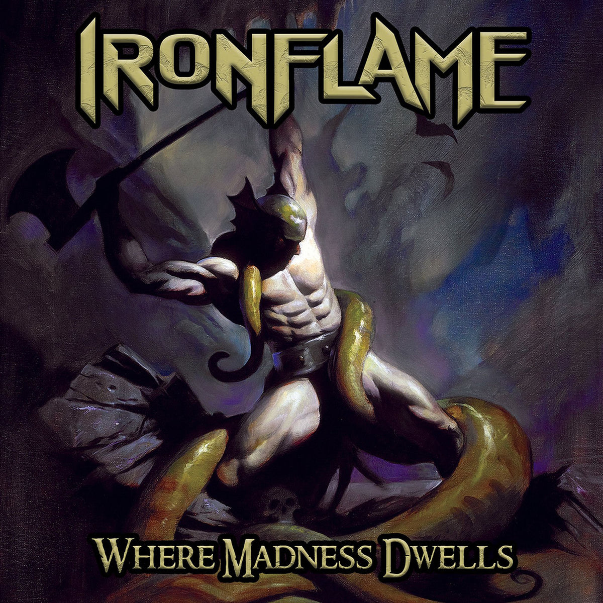 Ironflame – Where Madness Dwells vinyl record cover