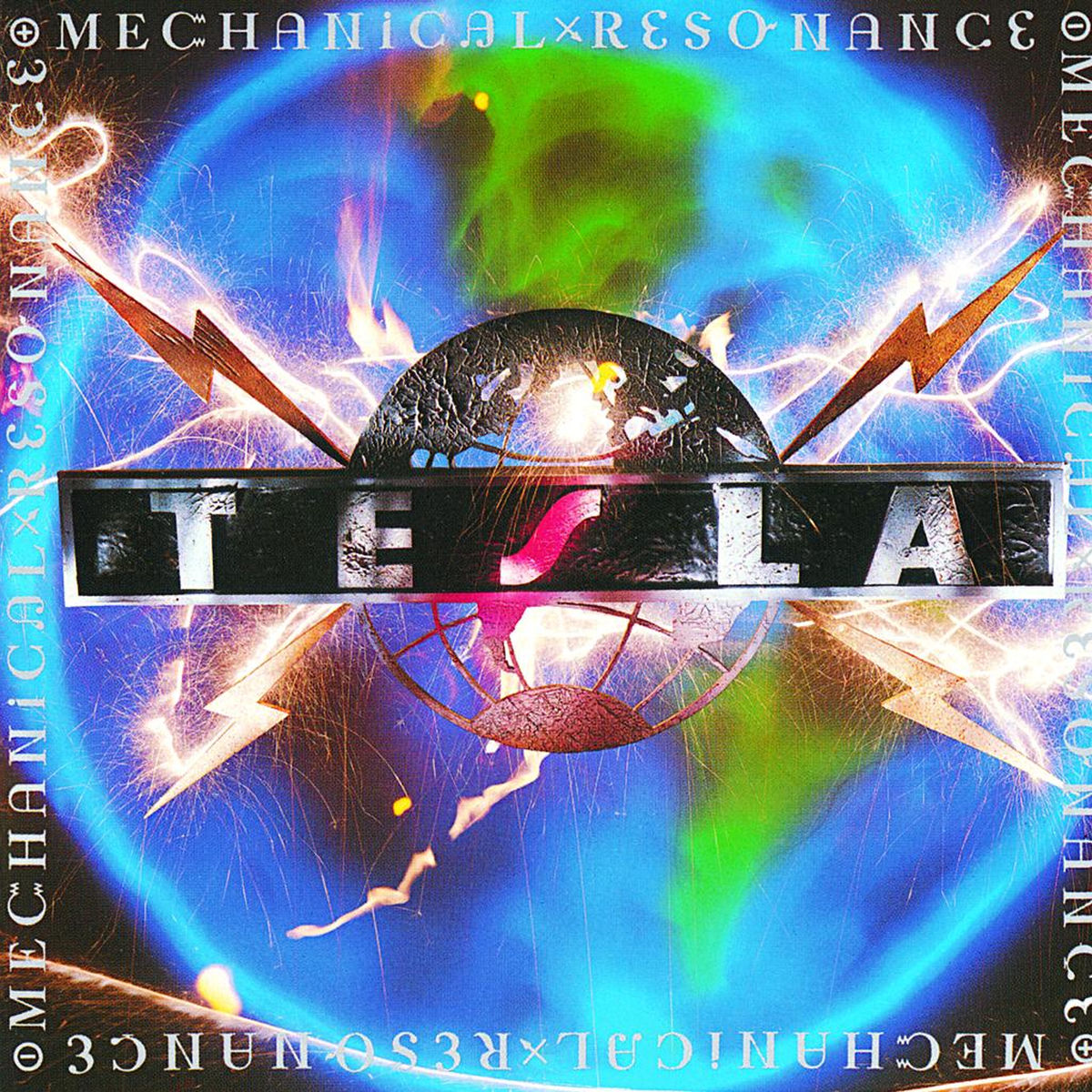 Tesla – Mechanical Resonance (Blue Vinyl) (Black Friday RSD 2021) vinyl record cover