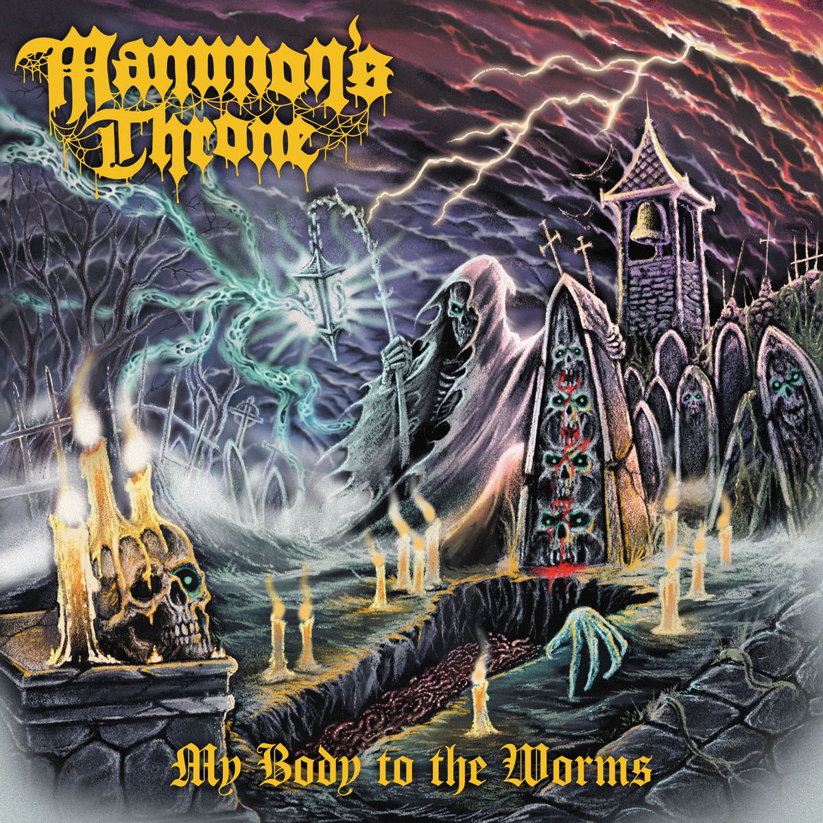 Mammon''S Throne – My Body To The Worms vinyl record cover