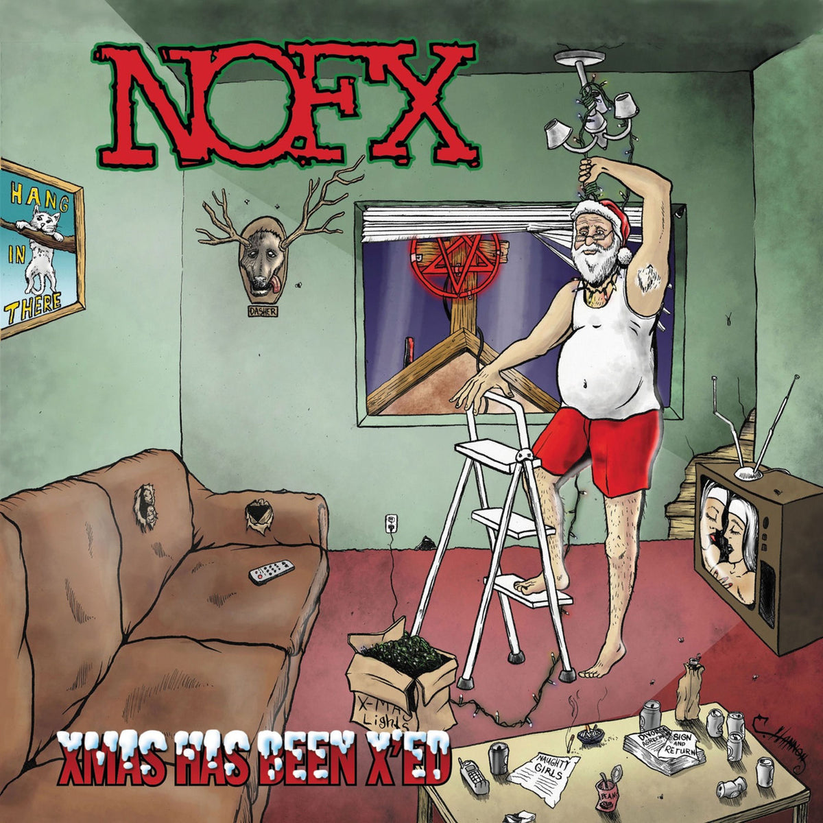 NOFX – Xmas Has Been X'ed / New Year's Revolution vinyl cover