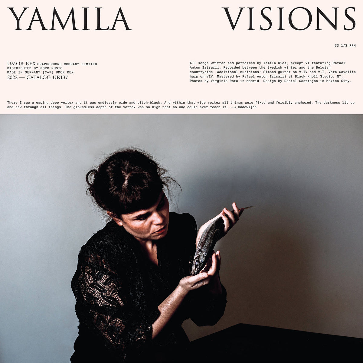 Yamila – Visions (Blue Vinyl) vinyl record cover