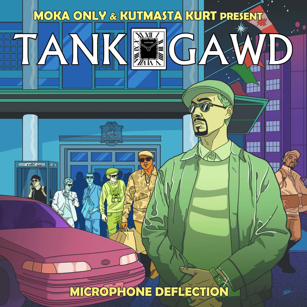 Tank Gawd – Microphone Deflection vinyl record cover