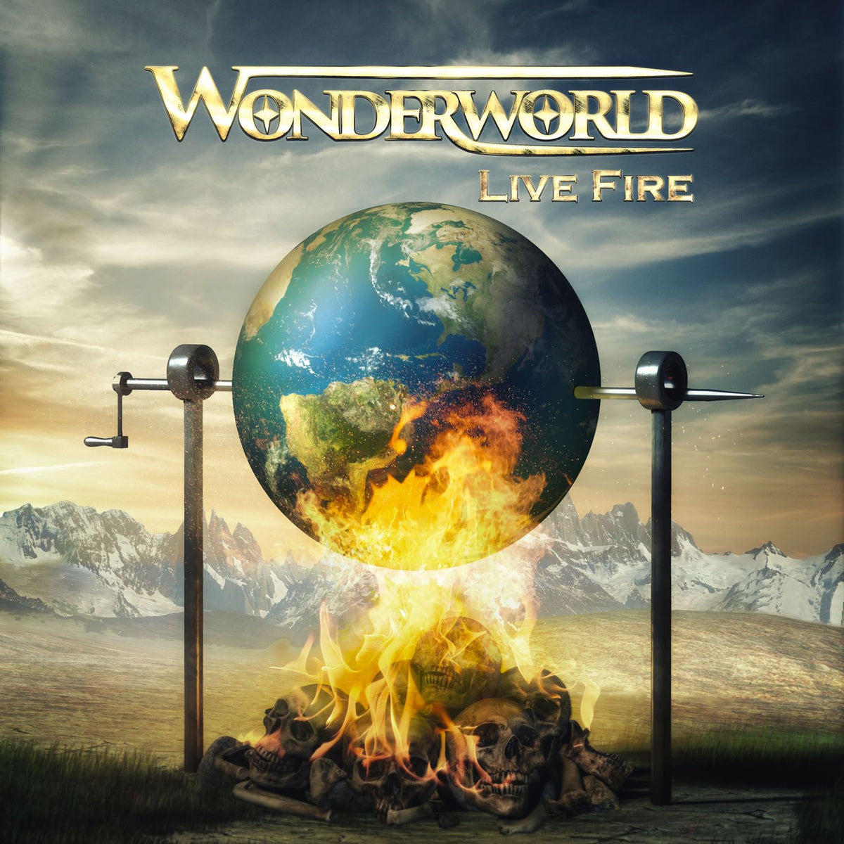 Wonderworld – Live Fire vinyl record cover