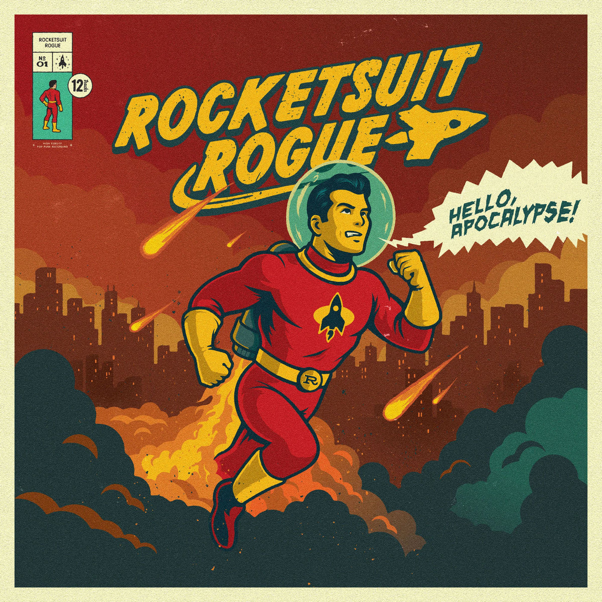 Rocketsuit Rogue – Hello Apocalypse vinyl record cover