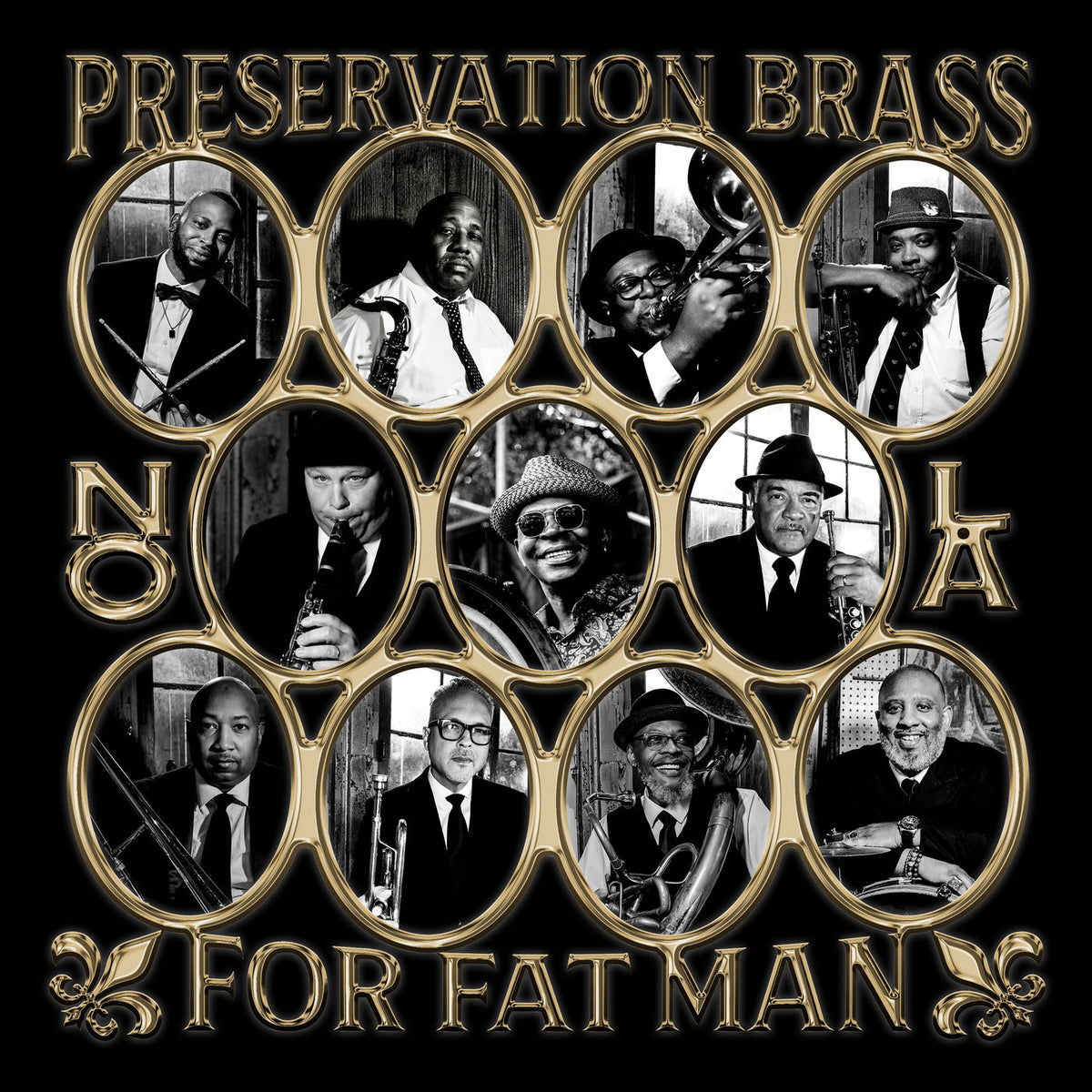 Preservation Brass – For Fat Man vinyl record cover