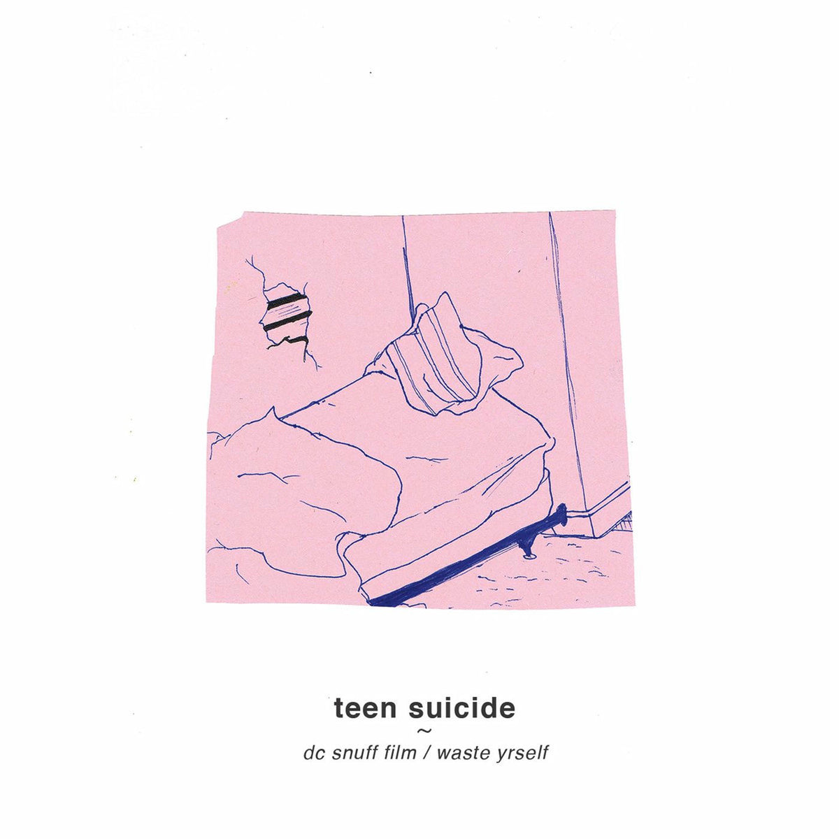 Teen Suicide – Dc Snuff Film/Waste Yrself (COKE BOTTLE GREEN) vinyl record cover