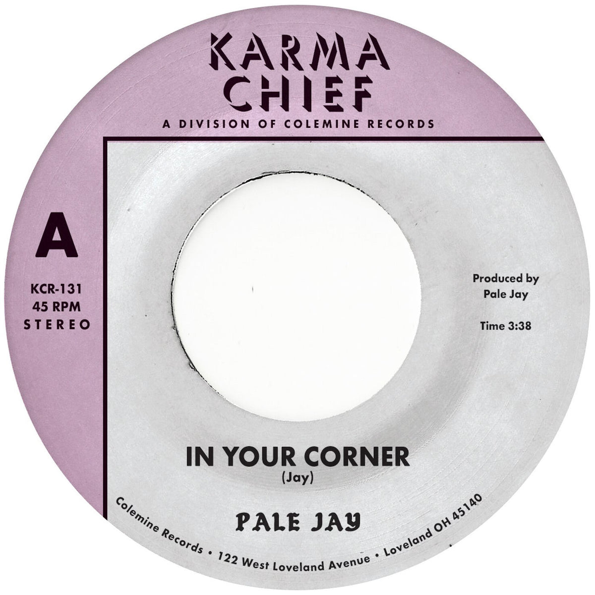 Pale Jay – In Your Corner b/w Bewilderment vinyl cover