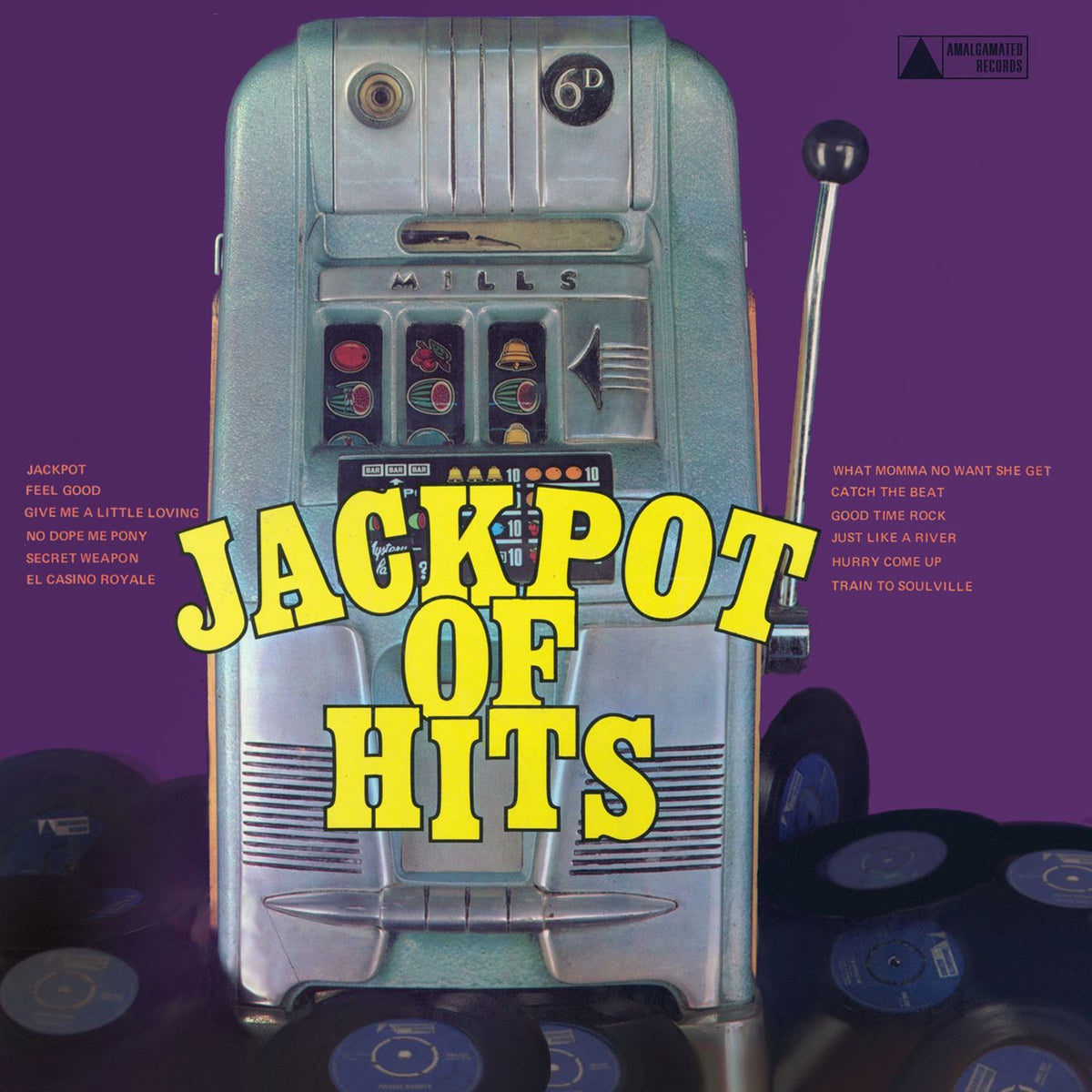 Various Artists – Jackpot Of Hits (Limited Edition, 180 Gram Vinyl, Colored Vinyl, Orange) [Import] vinyl record cover