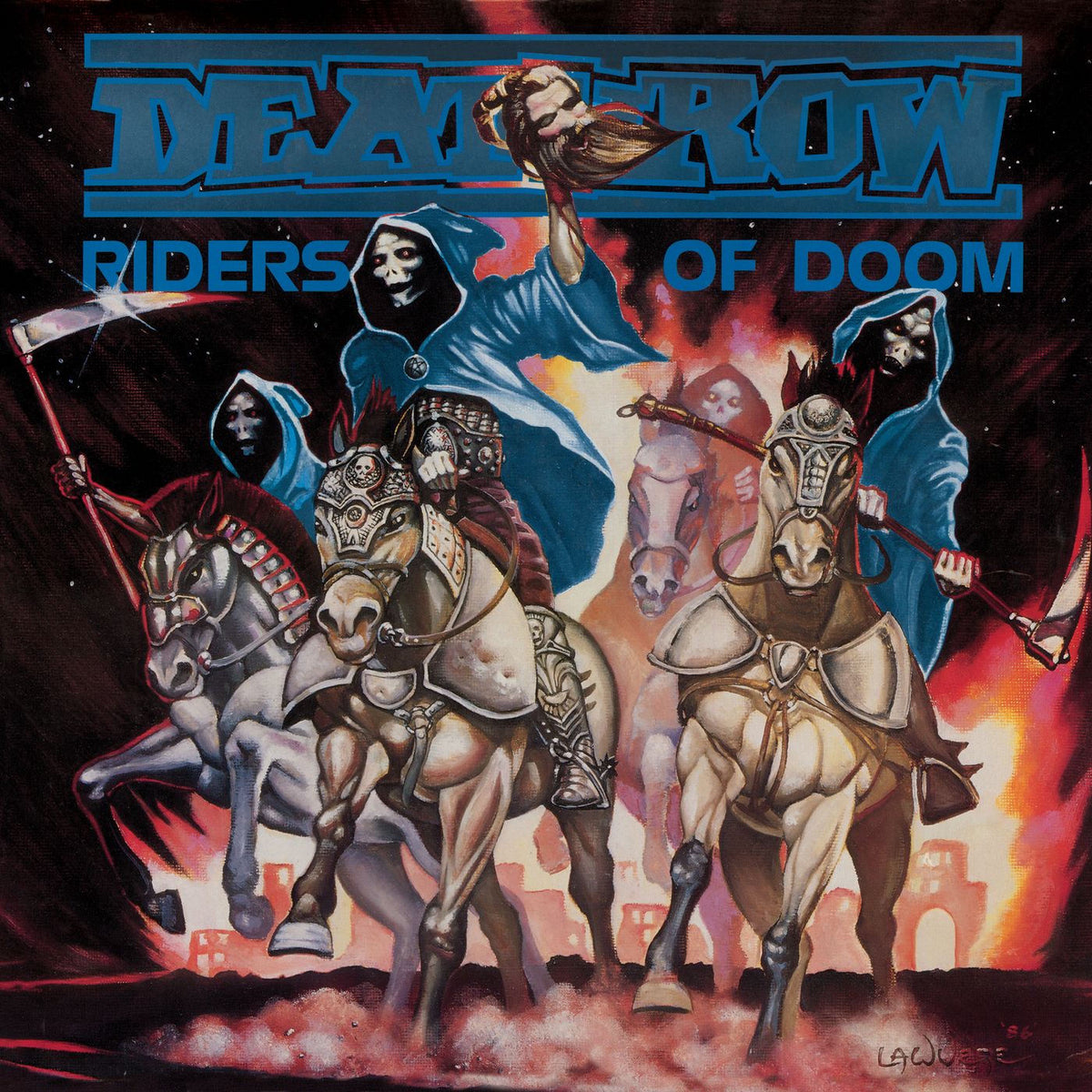 Deathrow – Riders Of Doom -Coloured- vinyl record cover
