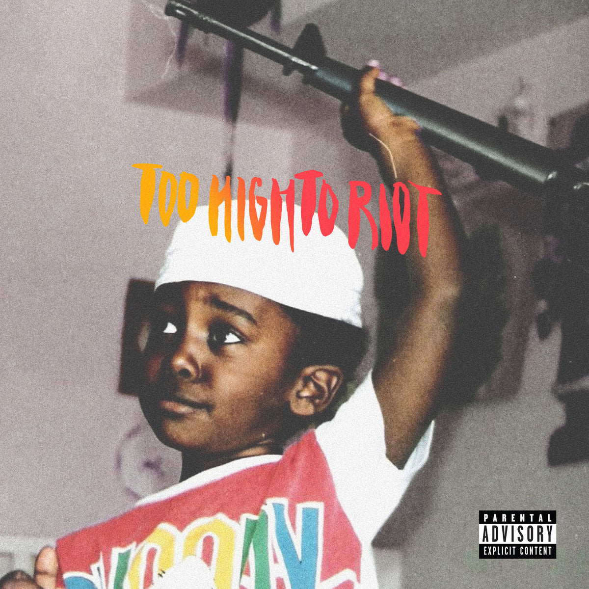 Bas – Too High To Riot(10-Year Anniversary) (Sunset Glass Vinyl) vinyl record cover