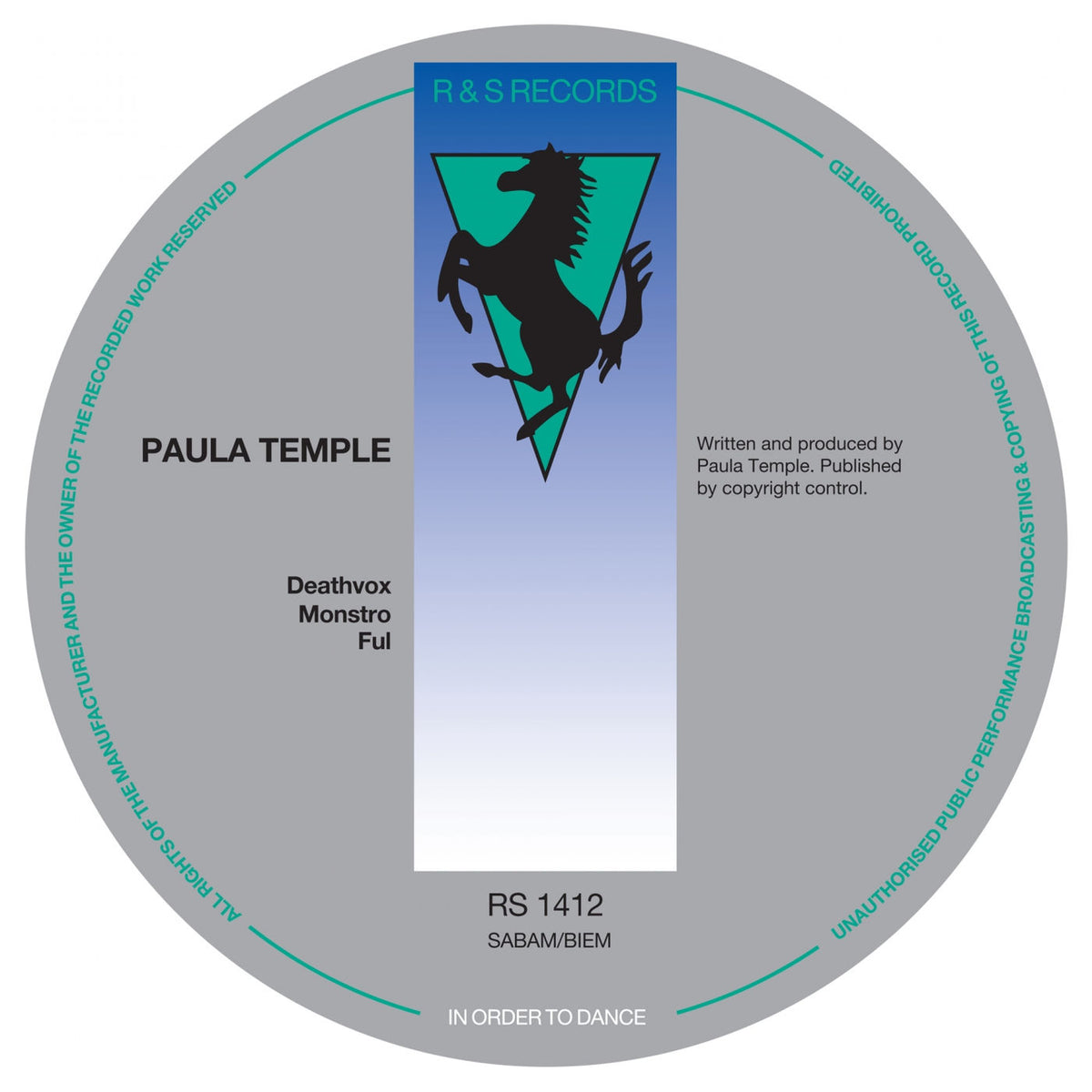 Paula Temple – Deathvox vinyl record cover