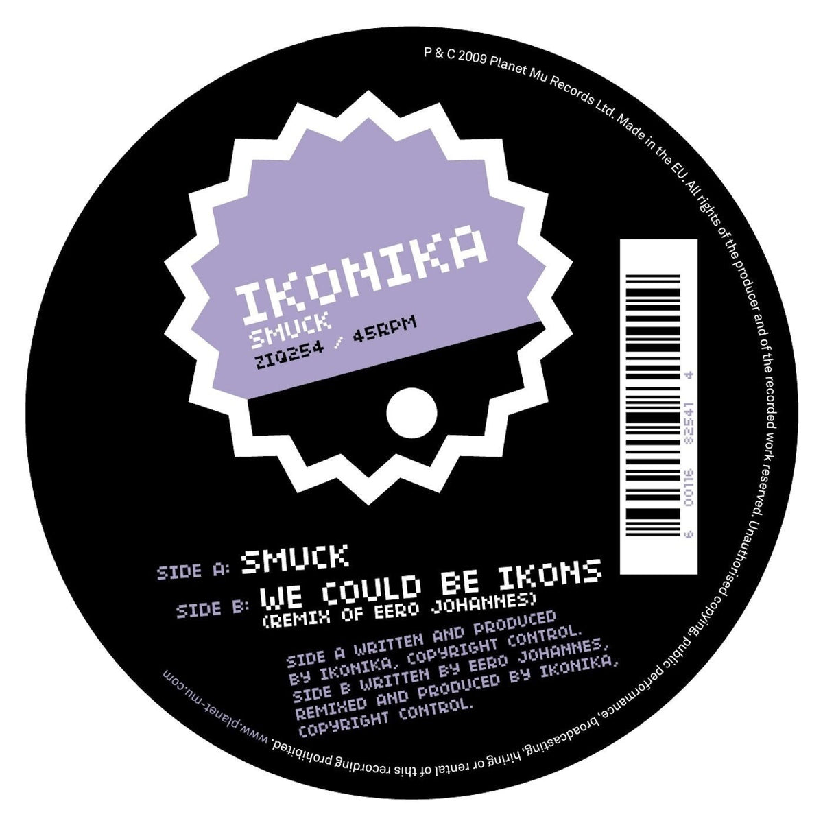 Ikonika – Smuck vinyl cover