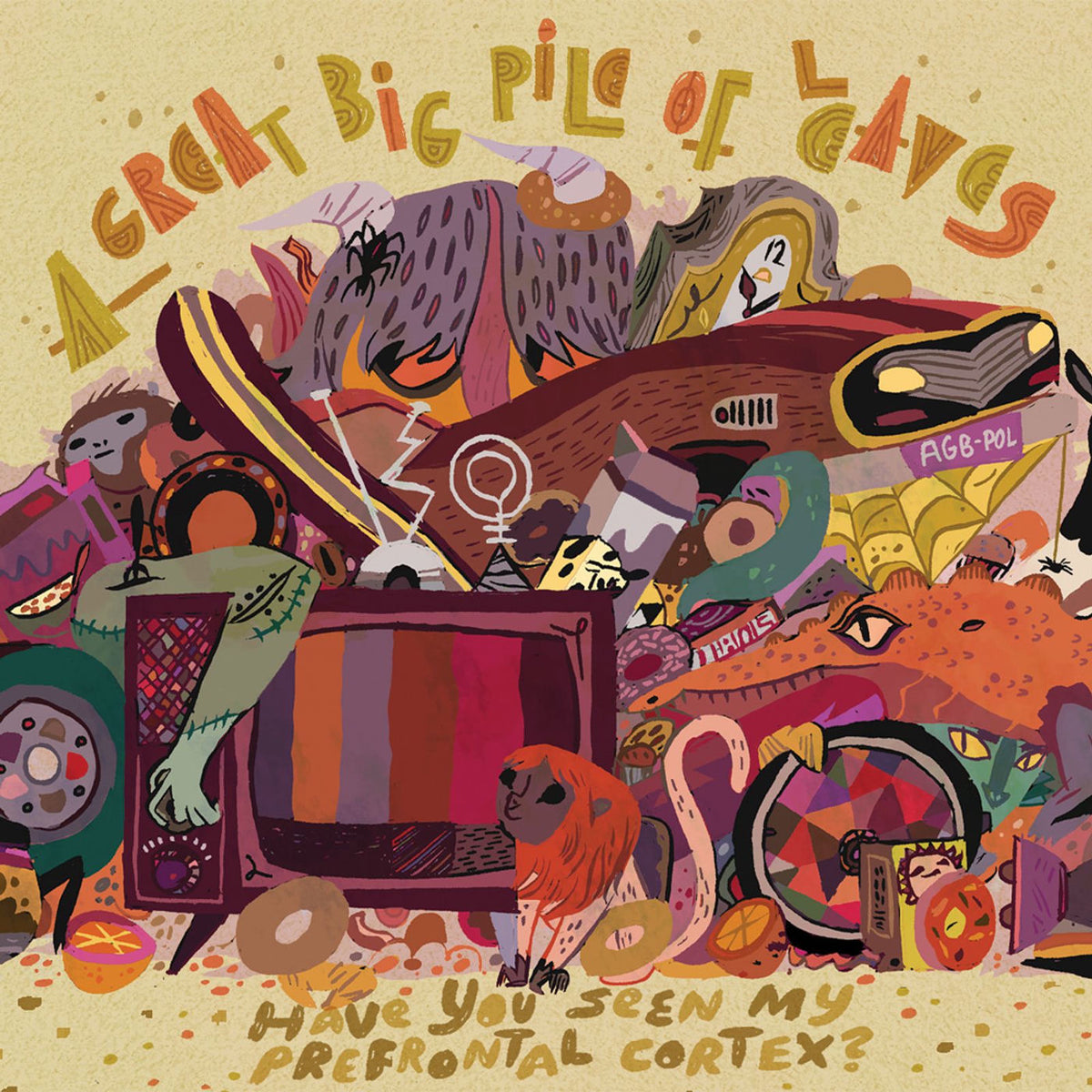 Great Big Pile Of Leaves, A – Have You Seen My Prefrontal Cortex? (TRI STRIPE VINYL) vinyl record cover