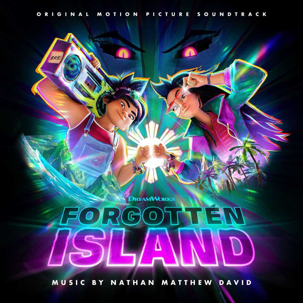 Nathan Matthew David – Forgotten Island (Teal & Purple Vinyl) vinyl record cover